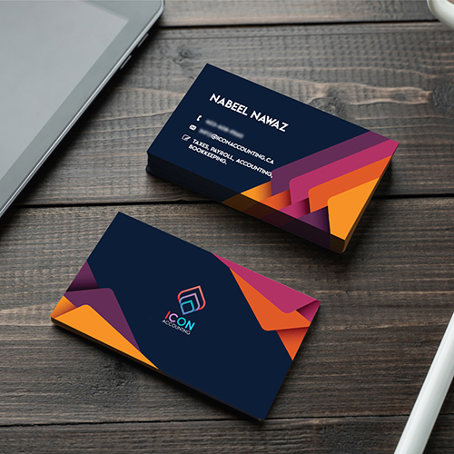 Business Card Design for Icon Accounting